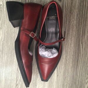 Red & Black Mary Jane Pumps